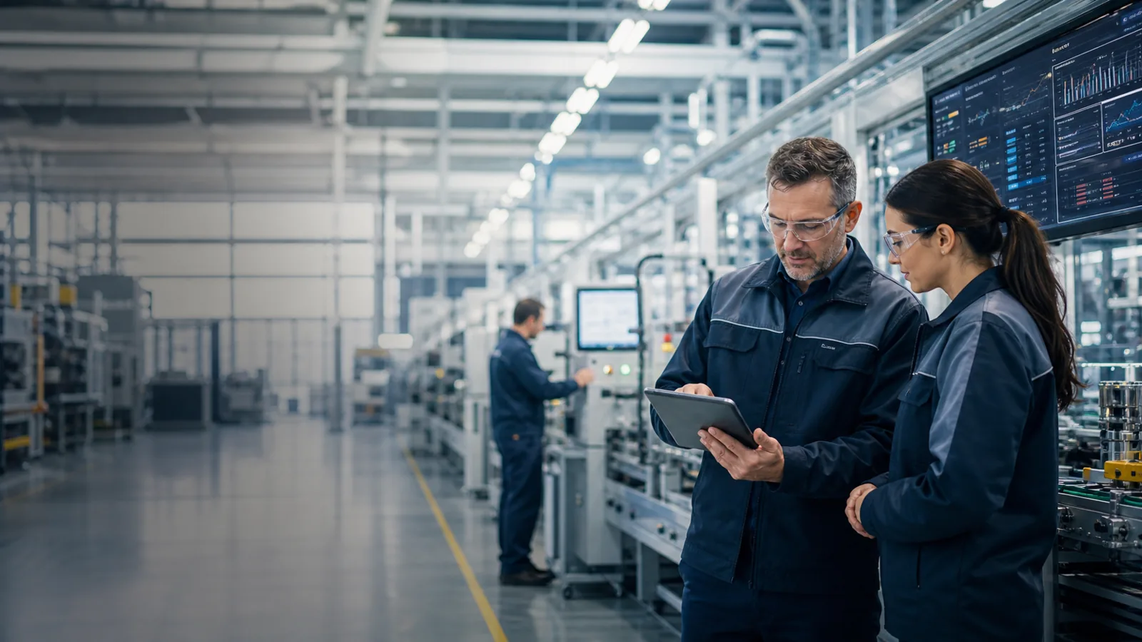 Industrial operation connected to data