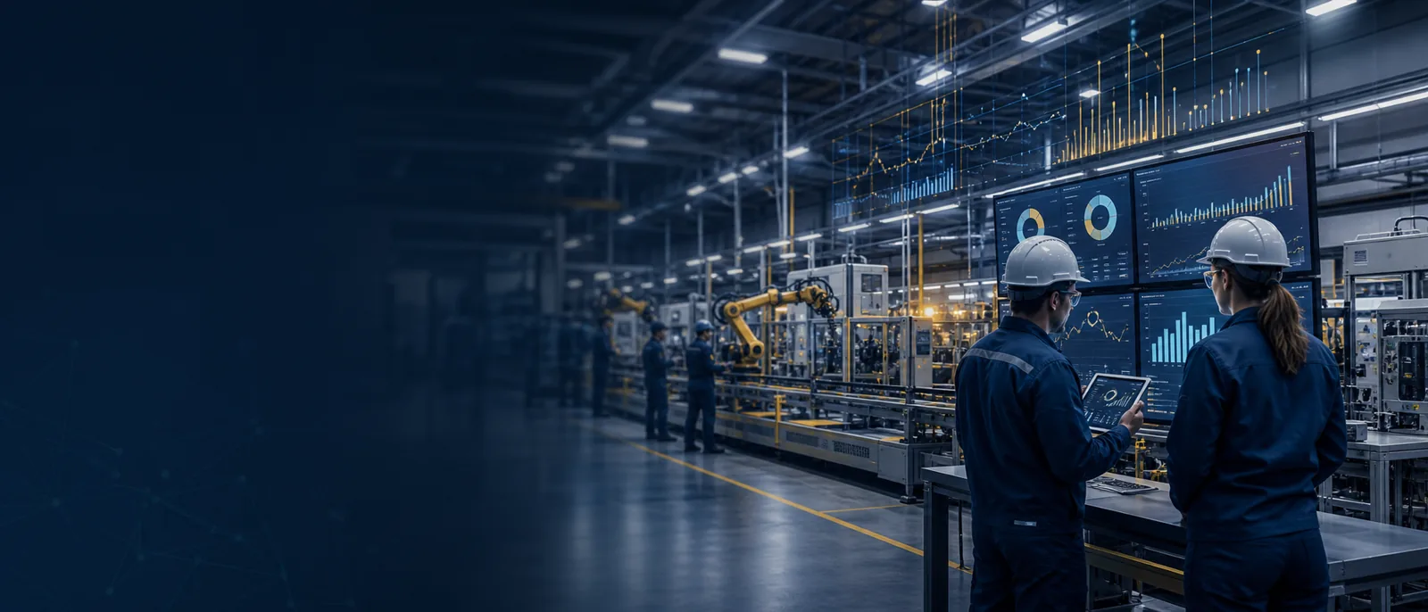 Digital industrial operation connected to data